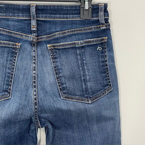 Rag & Bone Nina High-Rise Ankle Cigarette Jeans in Buller Wash Size 26 Denim - Picture 4 of 9